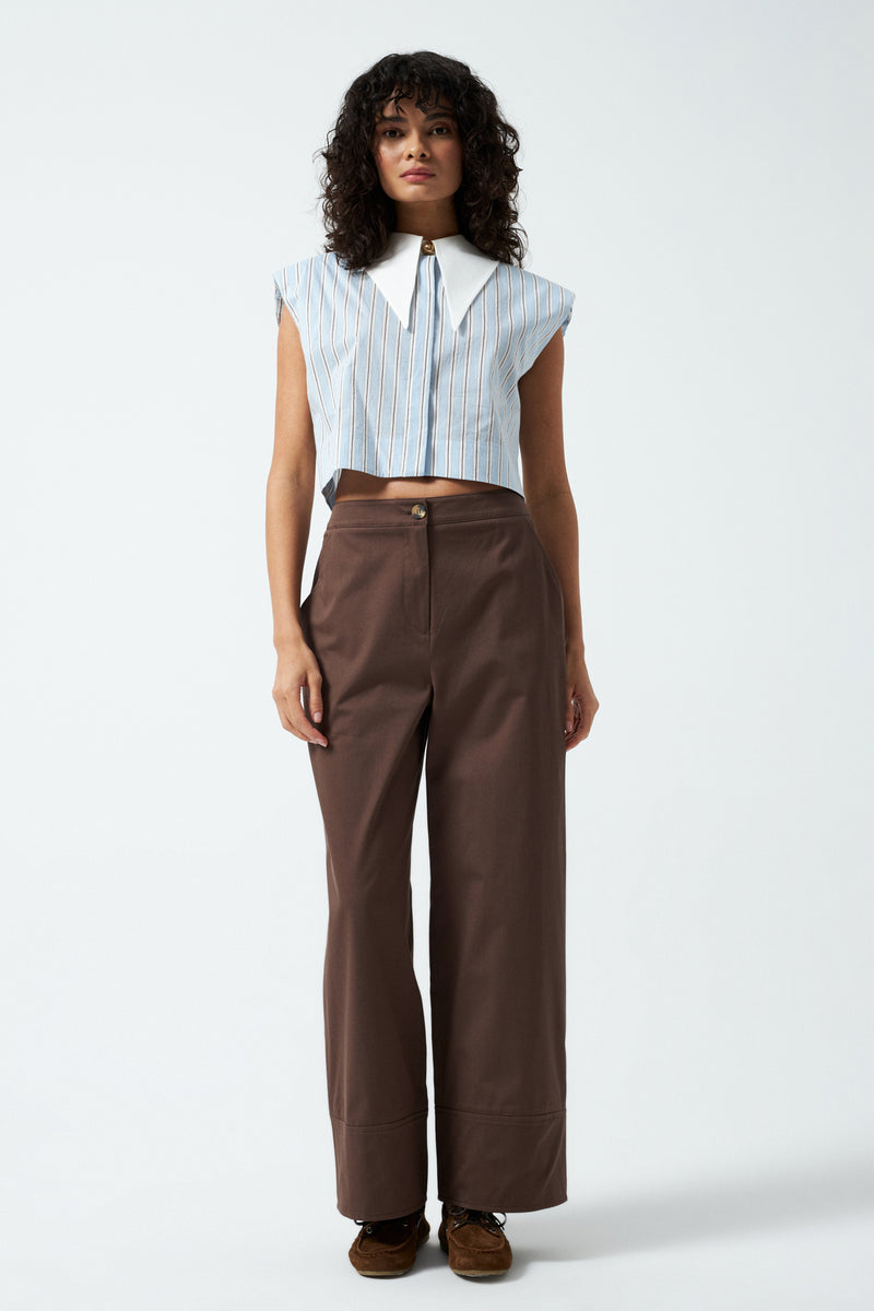 1YA2PN0064 - 317 PANTOLON KAHVERENGİ