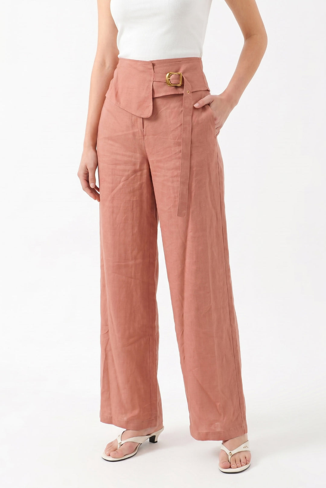 1YA2PN0084 - 369 PANTOLON GÜL KURUSU