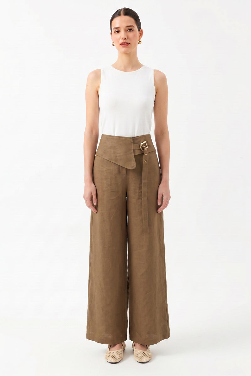 1YA2PN0084 - 369 PANTOLON KAHVERENGİ