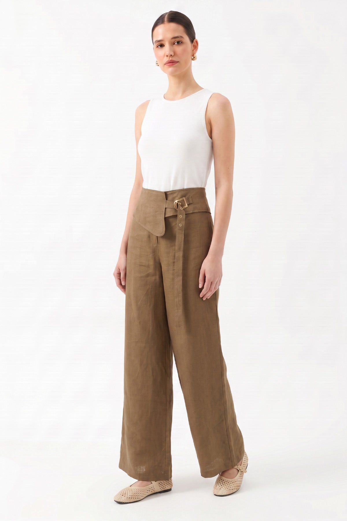 1YA2PN0084 - 369 PANTOLON KAHVERENGİ