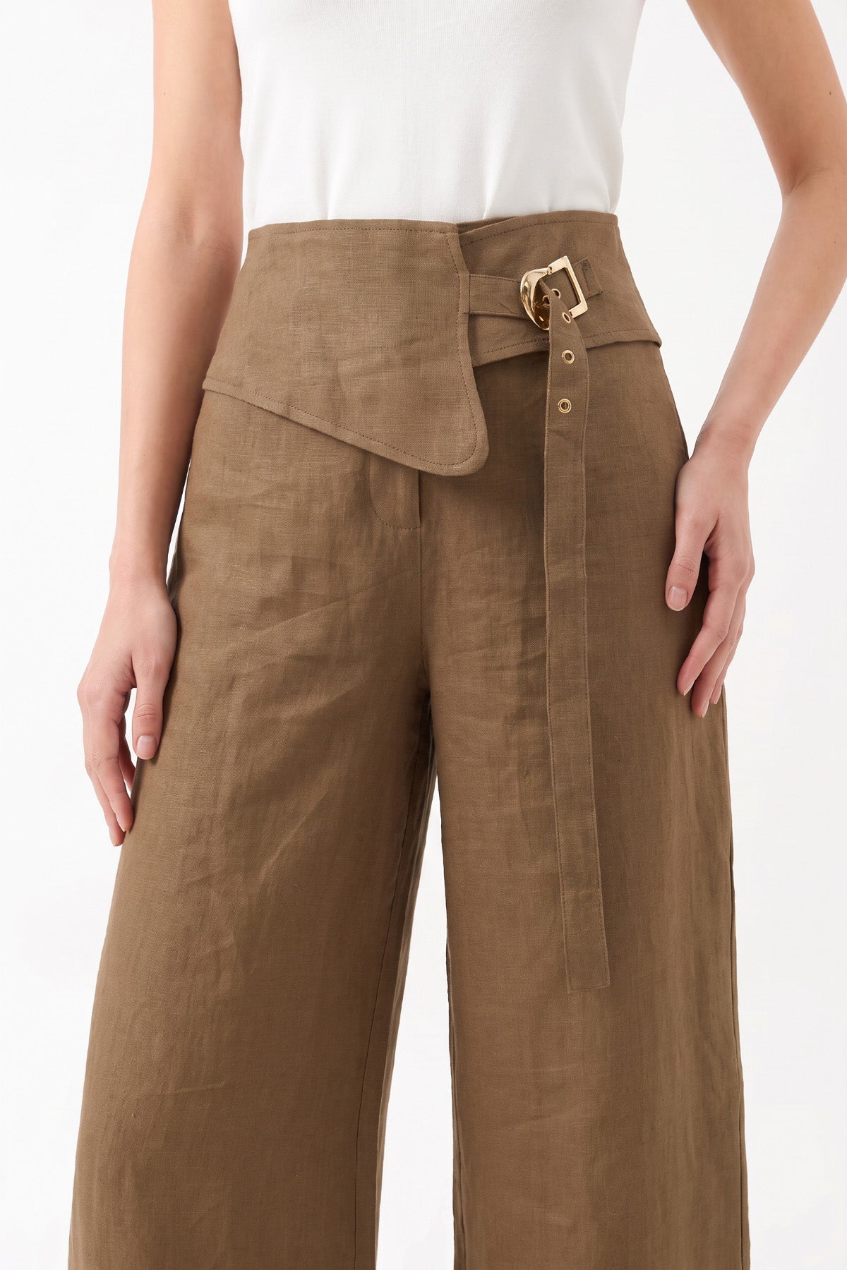 1YA2PN0084 - 369 PANTOLON KAHVERENGİ