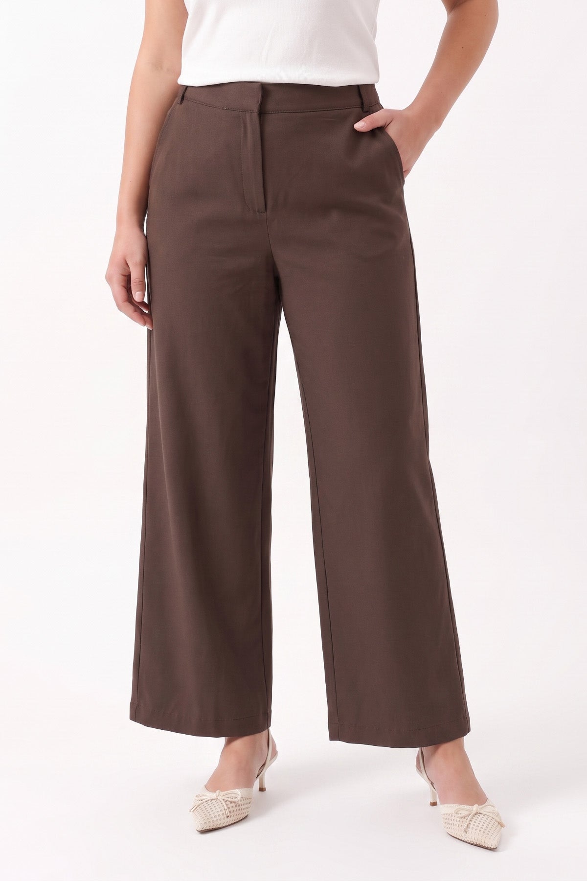 1YA2PN0086 - 317 PANTOLON KAHVERENGİ