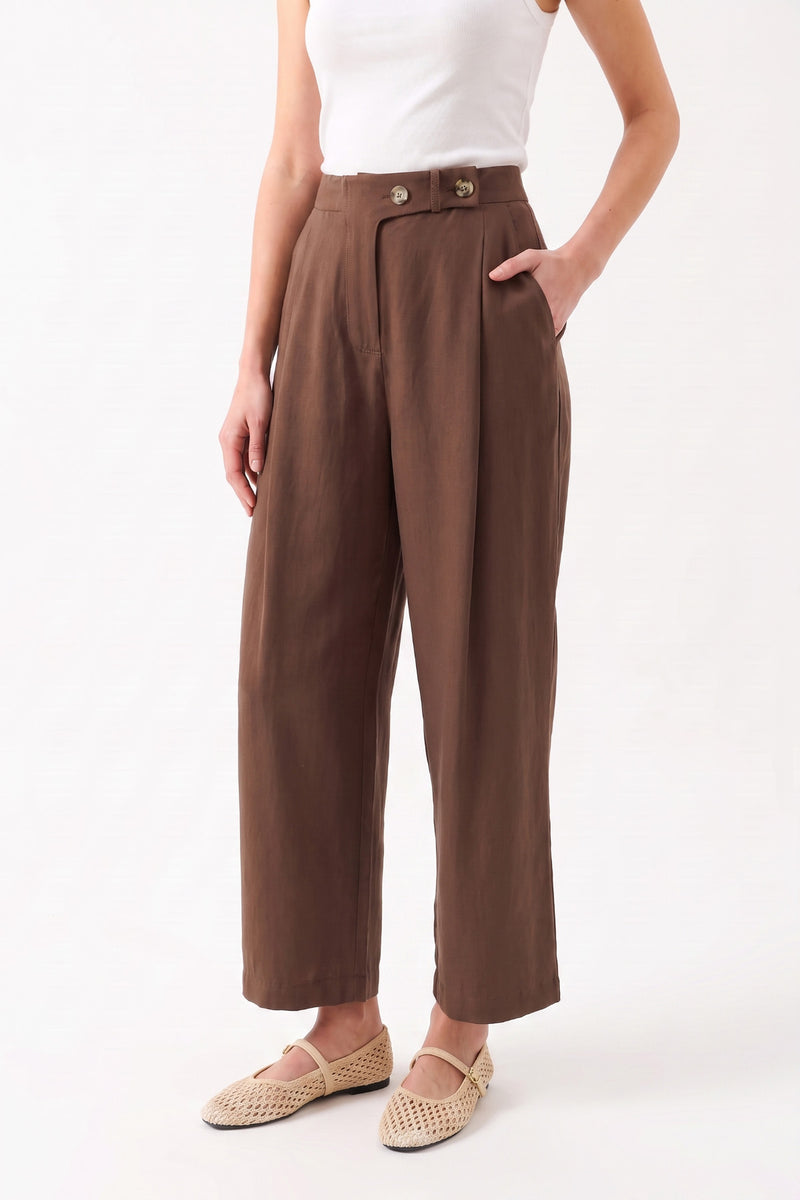 1YA2PN0087 - 393  PANTOLON KAHVERENGİ