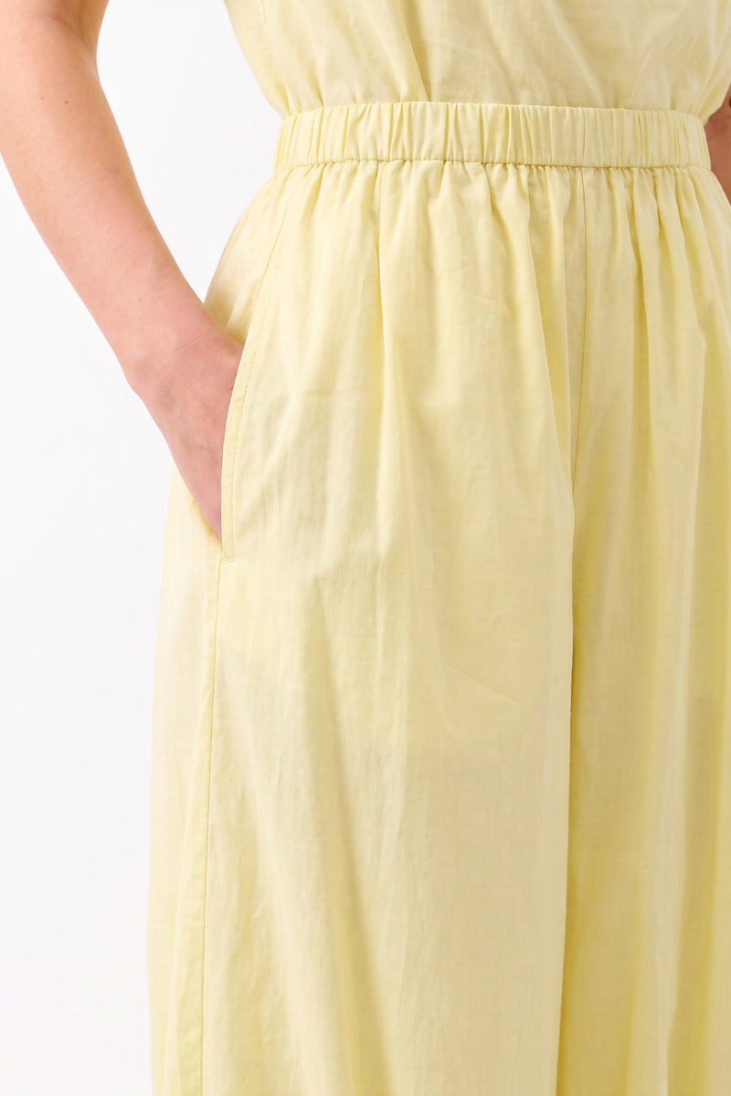 Paça Detaylı Balon Pantolon SARI