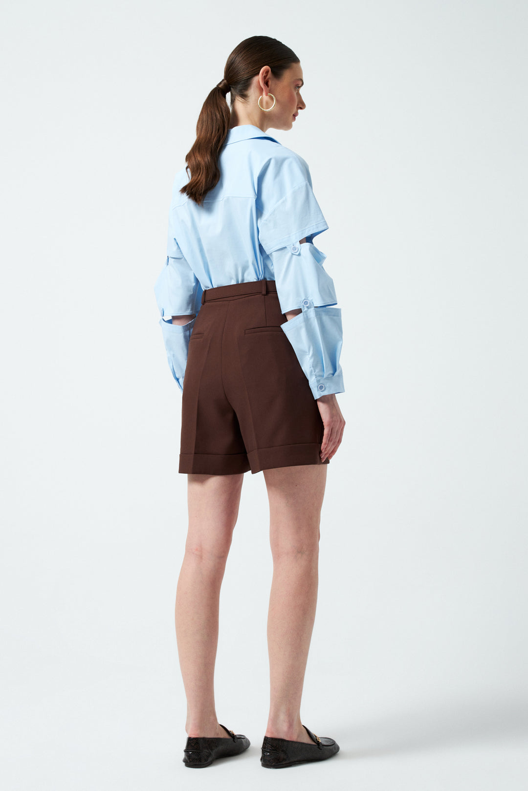 1YA2SR0002 - 318 ŞORT KAHVERENGİ