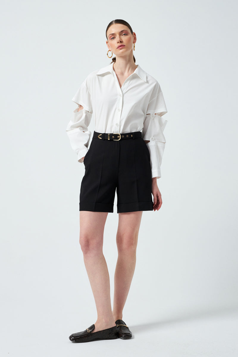 1YA2SR0002 - 318 ŞORT SİYAH