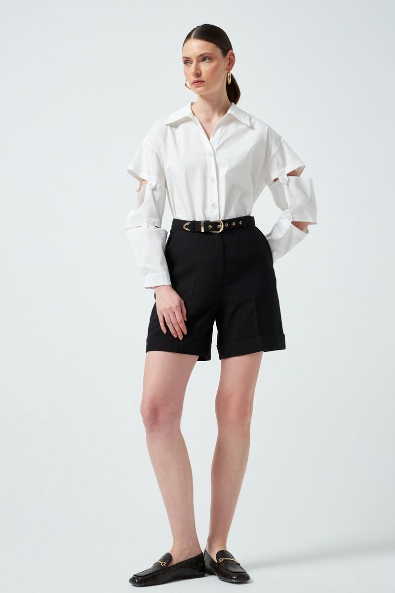 1YA2SR0002 - 318 ŞORT SİYAH