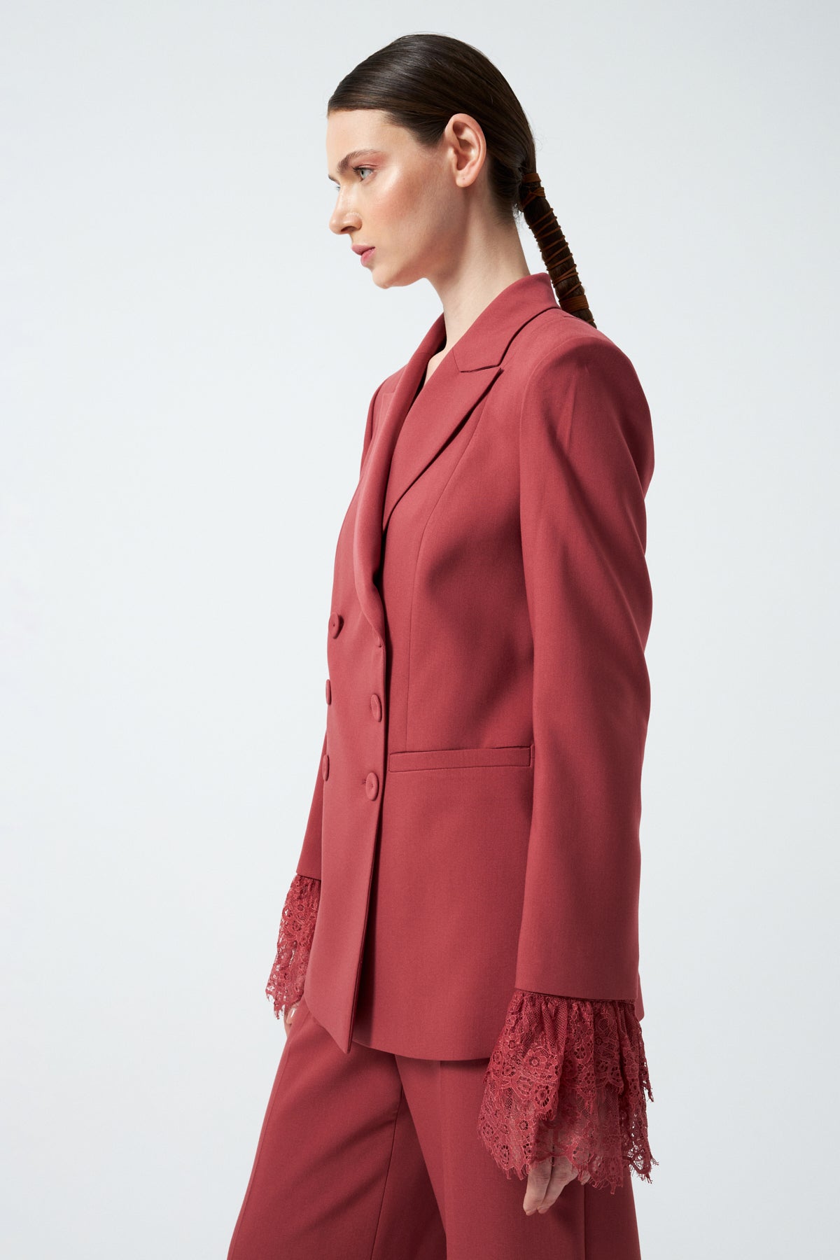 1YA2TA0057 - 318 PANTOLONLU TAKIM GÜL KURUSU