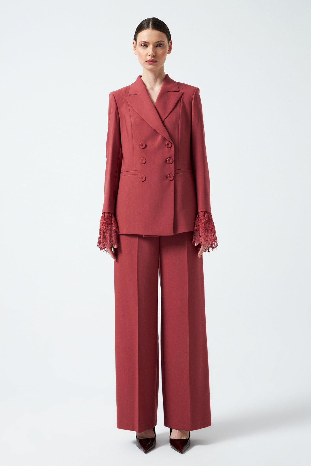 1YA2TA0057 - 318 PANTOLONLU TAKIM GÜL KURUSU