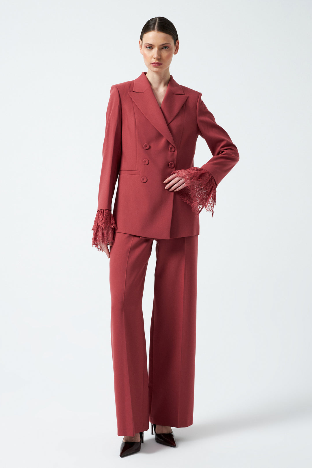 1YA2TA0057 - 318 PANTOLONLU TAKIM GÜL KURUSU