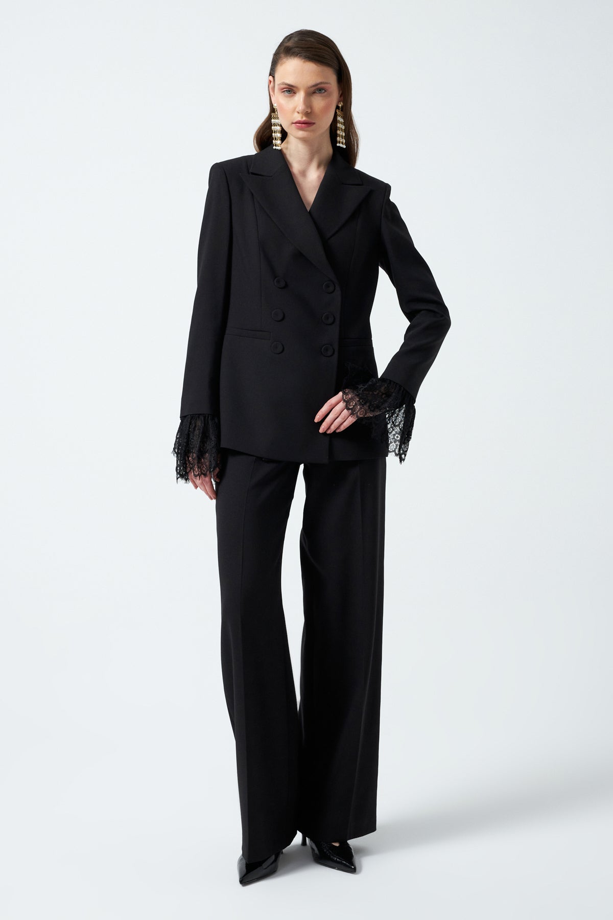 1YA2TA0057 - 318 PANTOLONLU TAKIM SİYAH