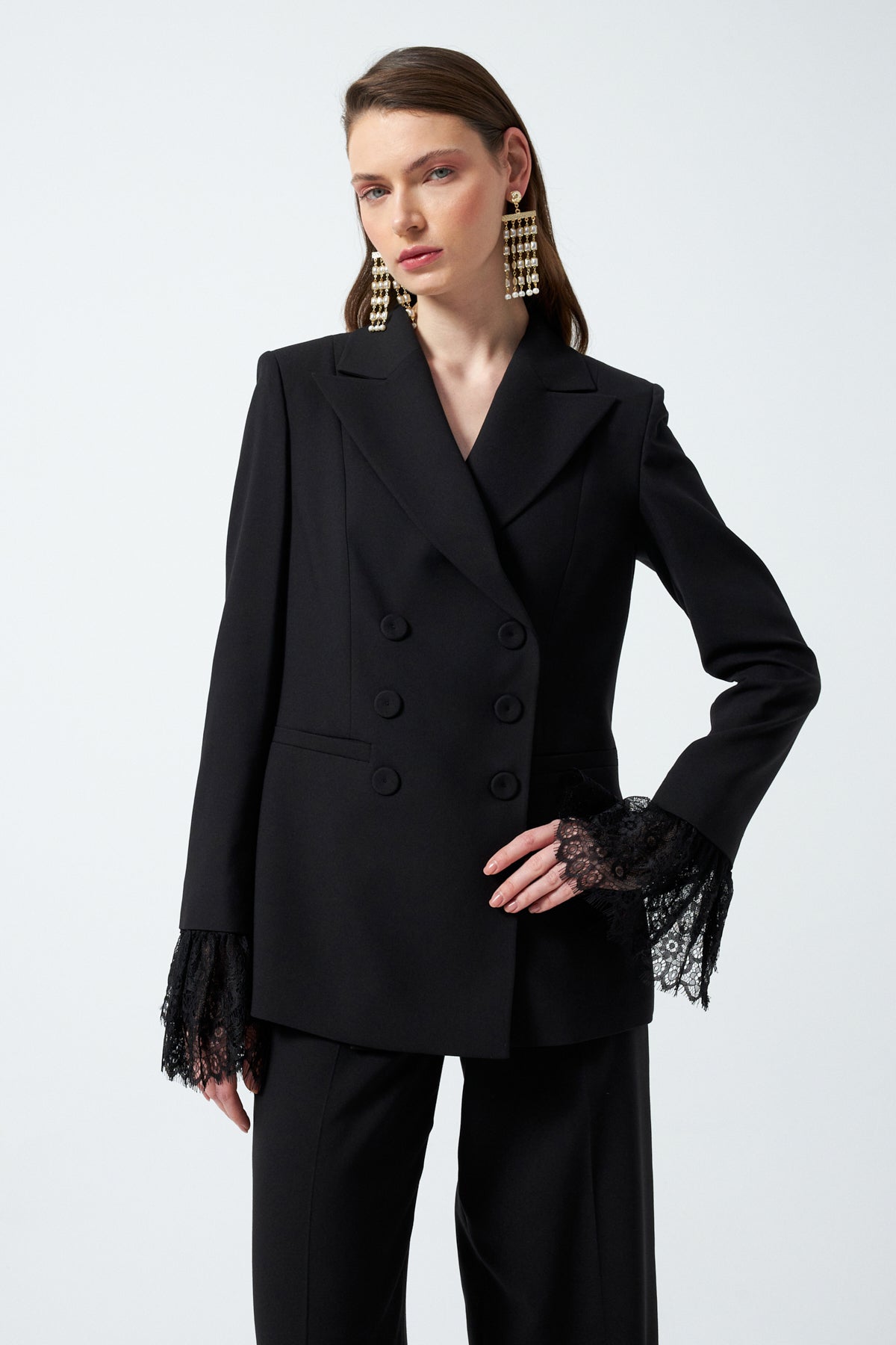 1YA2TA0057 - 318 PANTOLONLU TAKIM SİYAH