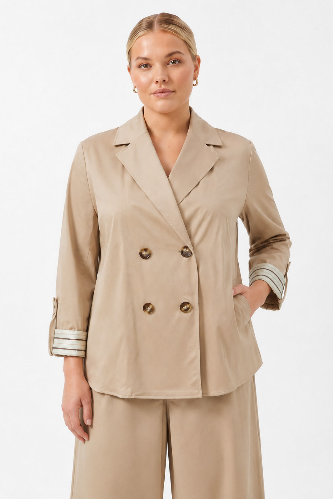 1YA2TA0065 - 317 PANTOLONLU TAKIM BEJ
