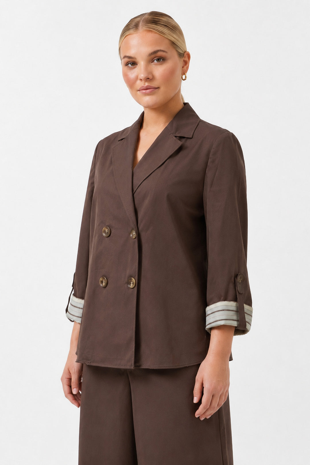 1YA2TA0065 - 317 PANTOLONLU TAKIM KAHVERENGİ
