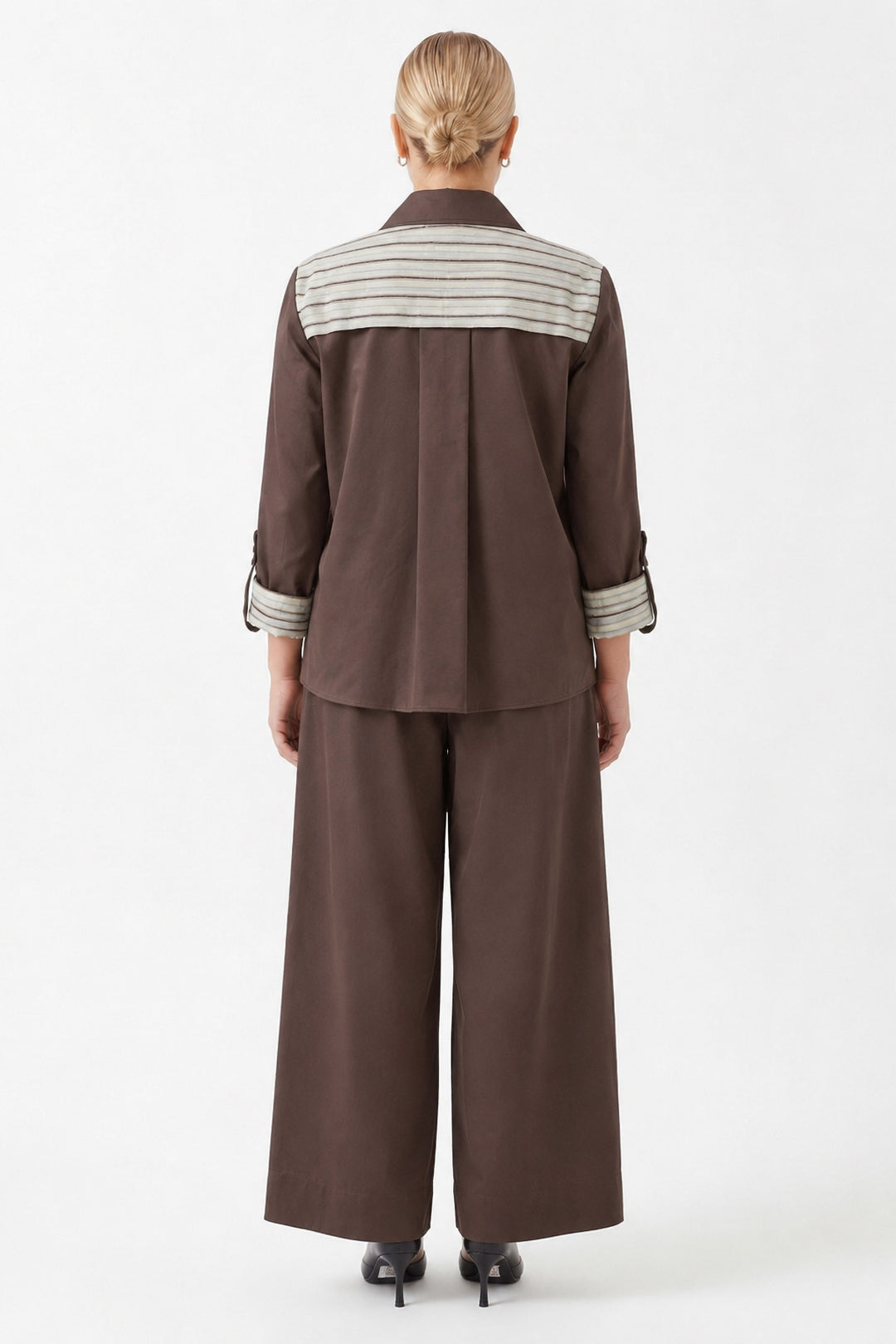 1YA2TA0065 - 317 PANTOLONLU TAKIM KAHVERENGİ
