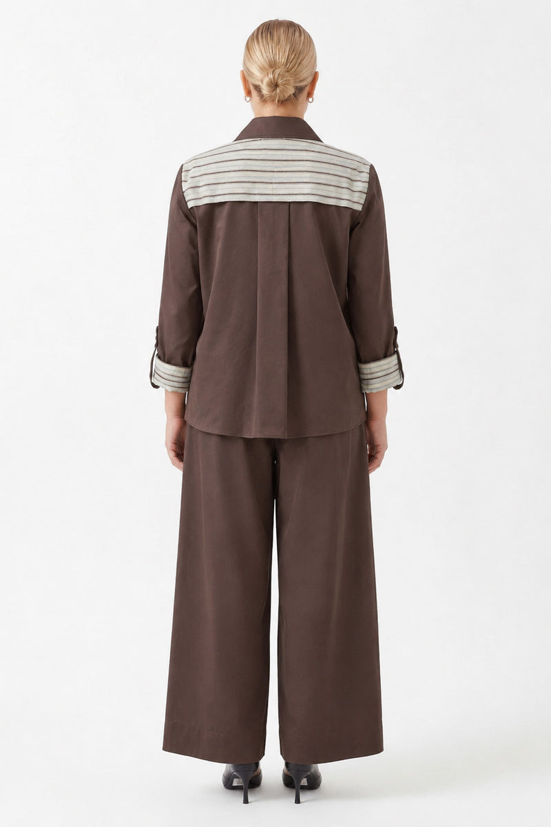 1YA2TA0065 - 317 PANTOLONLU TAKIM KAHVERENGİ