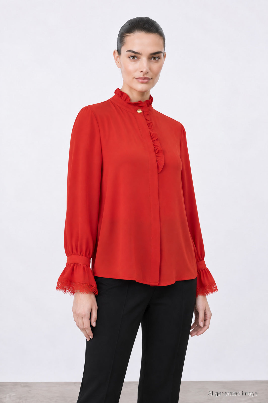 1YY1BL0113 - 94 BLUZ KIRMIZI