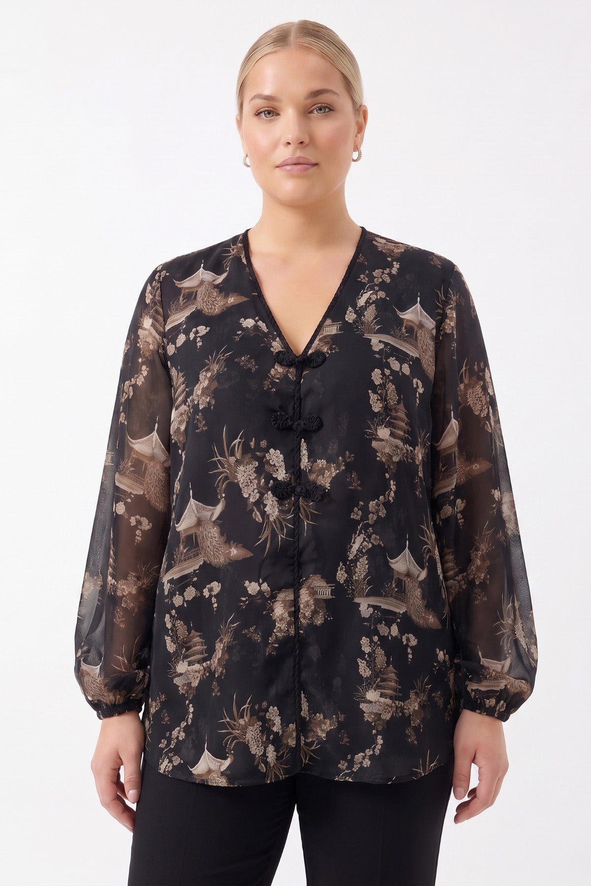 1YY1BL0115 - 460 BLUZ SİYAH