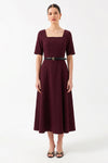 1YY1EL0196 - 468 ELBİSE BORDO