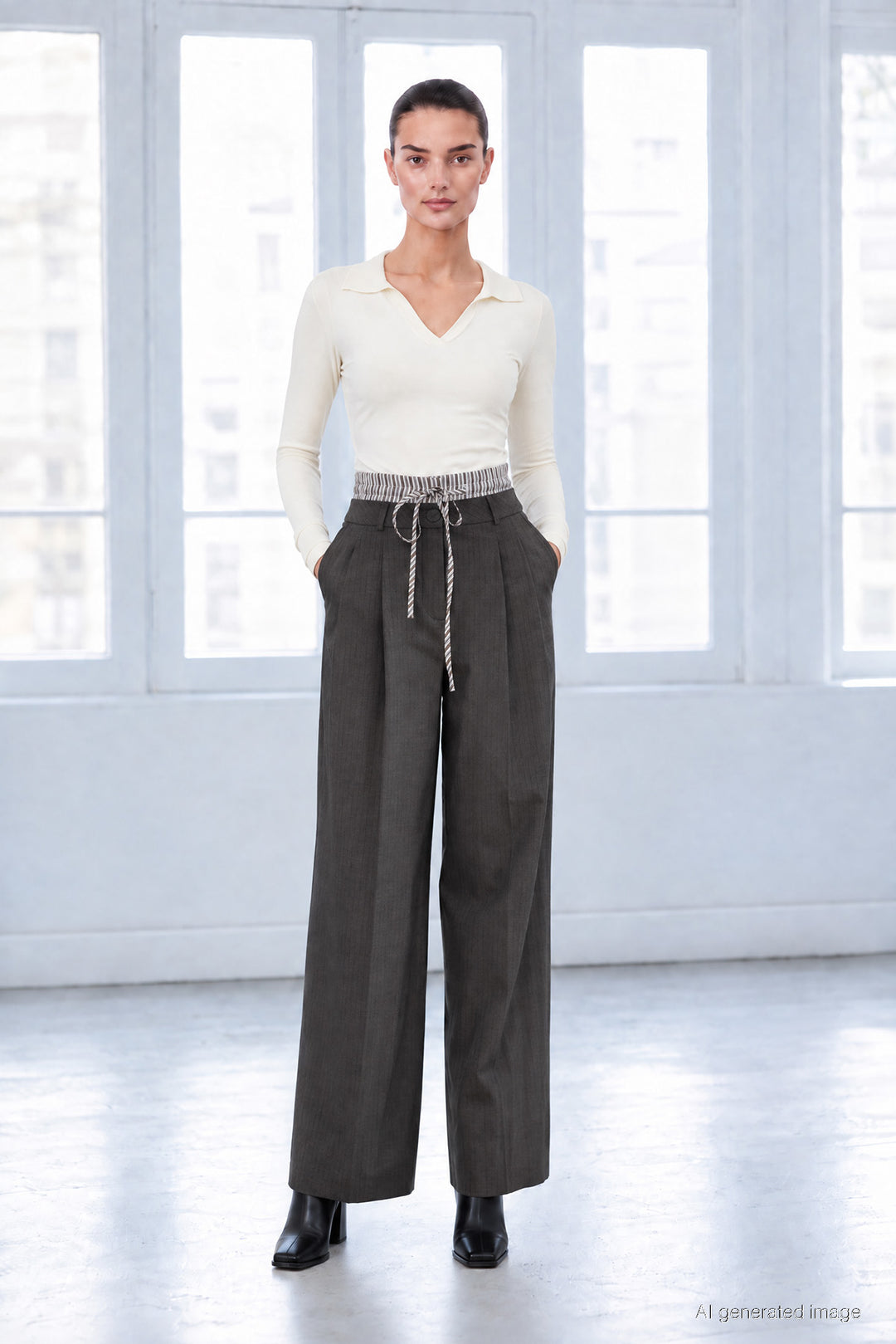 1YY1PN0142 - 415 PANTOLON VİZON
