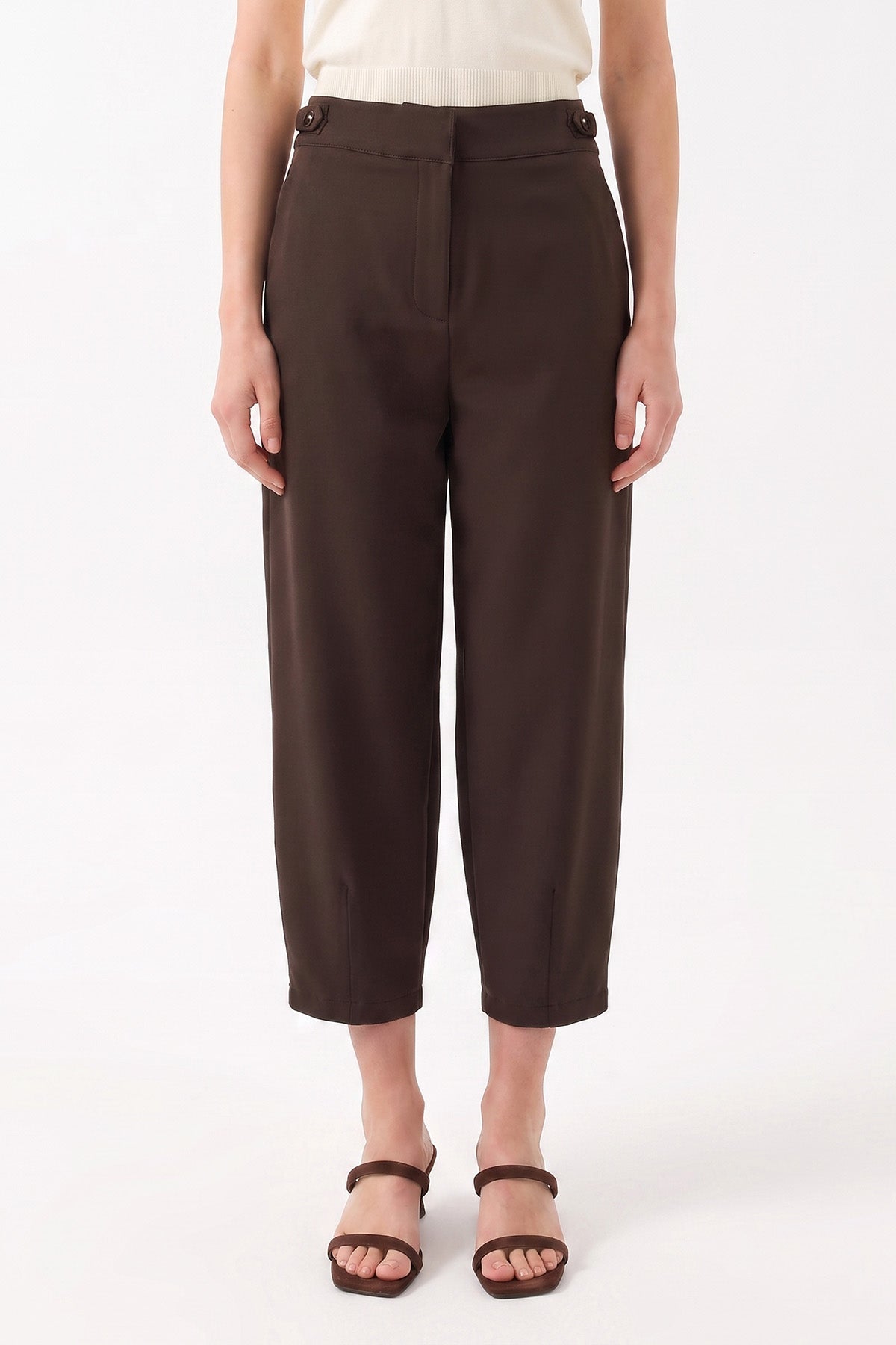 1YY1PN0143 - 417 PANTOLON KAHVERENGİ