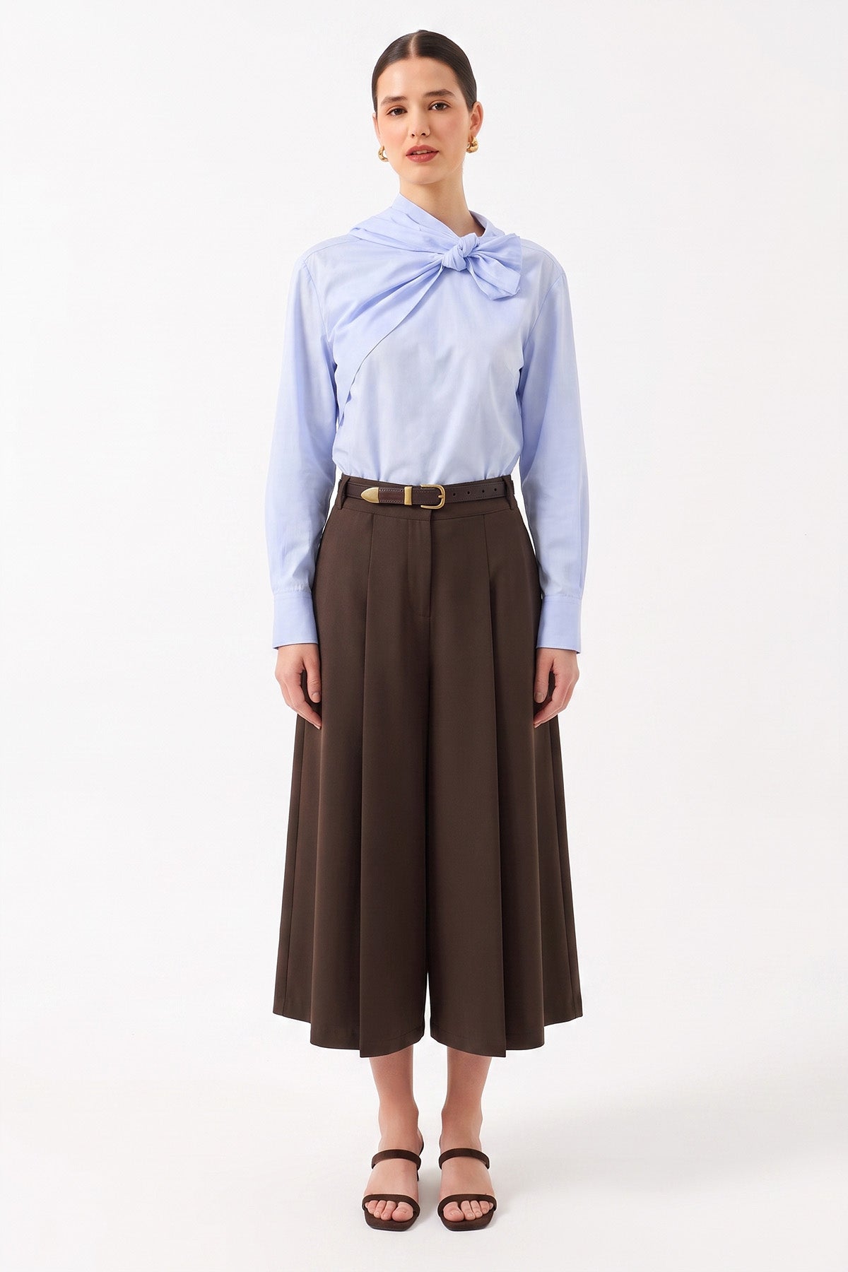 1YY1PN0144 - 417 PANTOLON KAHVERENGİ