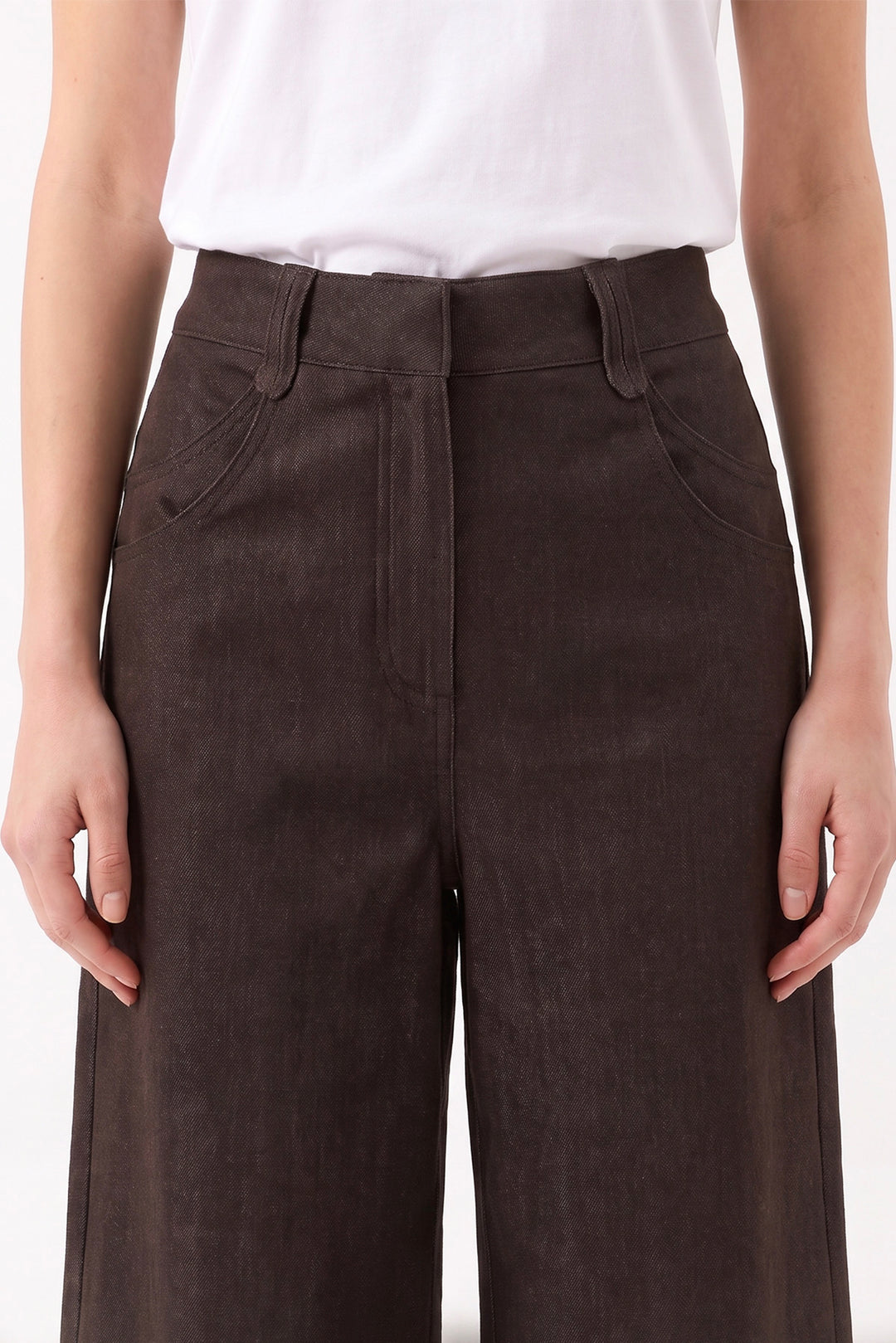 1YY1PN0147 - 414 PANTOLON KAHVERENGİ