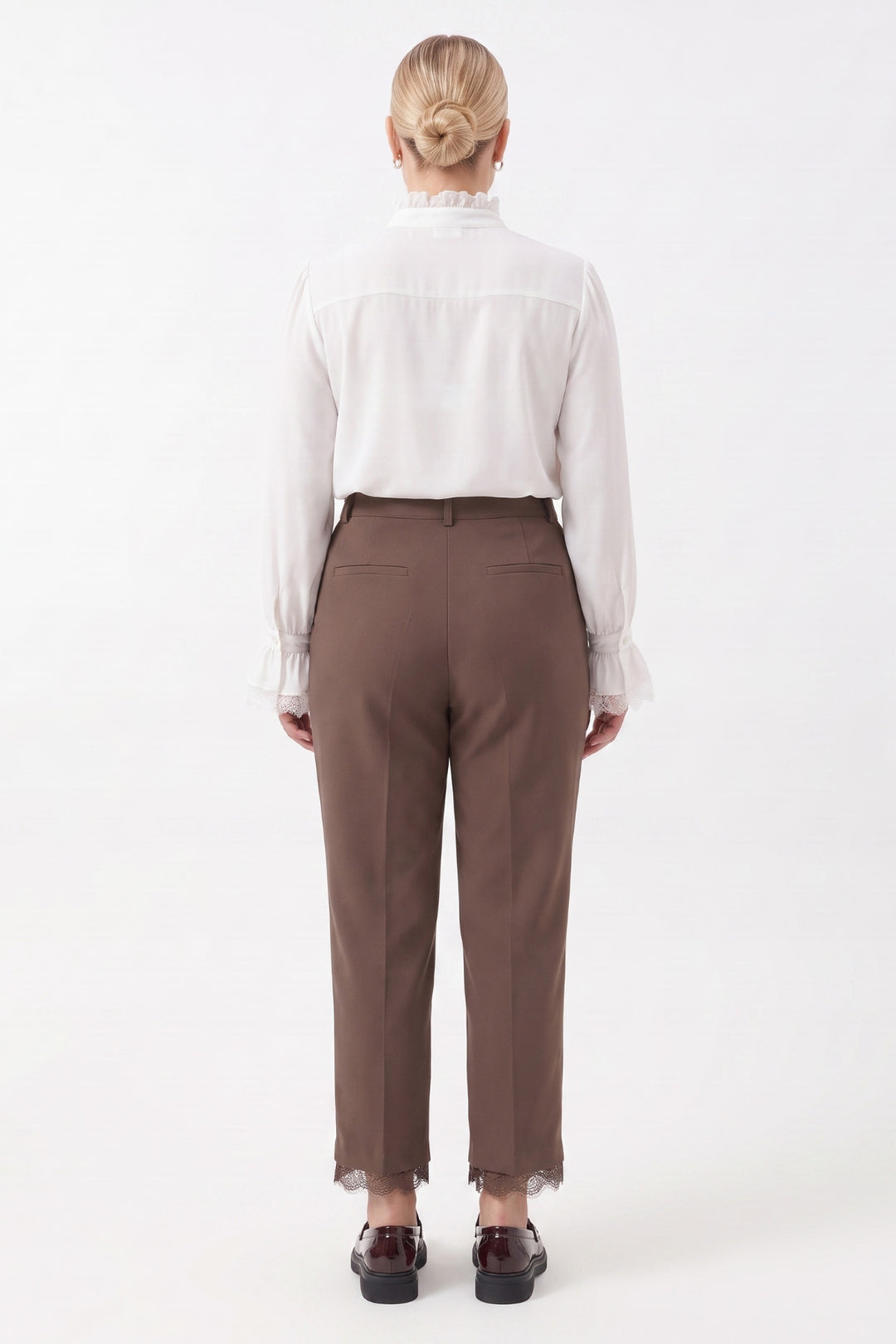 1YY1PN0155 - 435 PANTOLON KAHVERENGİ