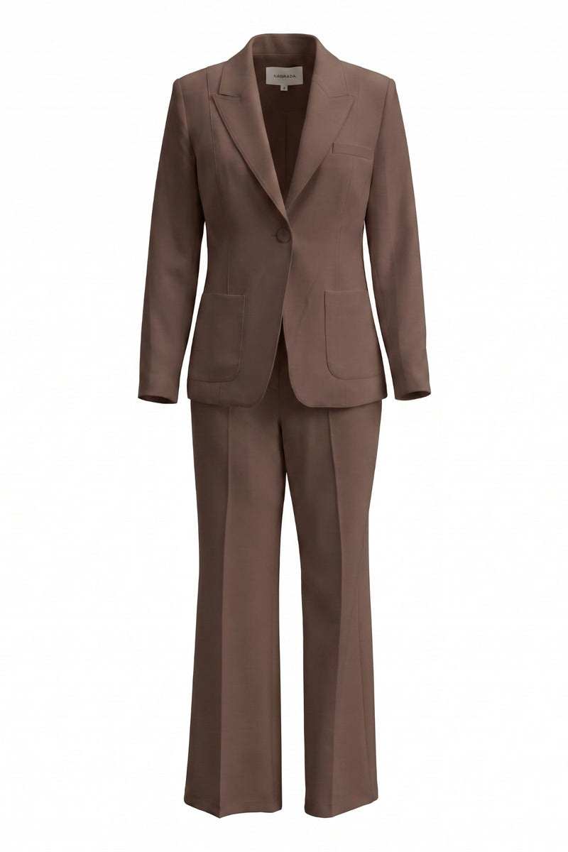 1YY1TA0115 - 435 PANTOLONLU TAKIM KAHVERENGİ
