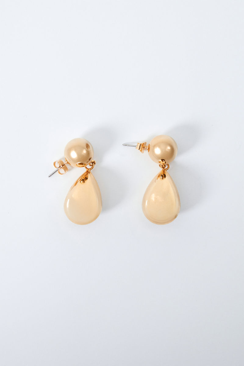 Gold Damla Sallantılı Küpe