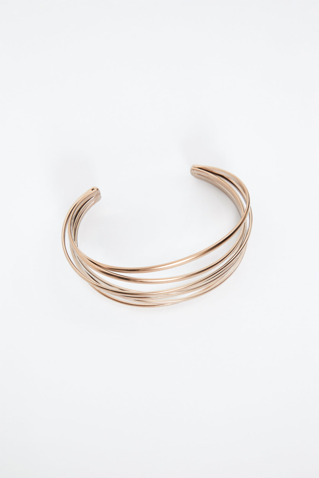 Gold Çoklu Kavisli Bileklik