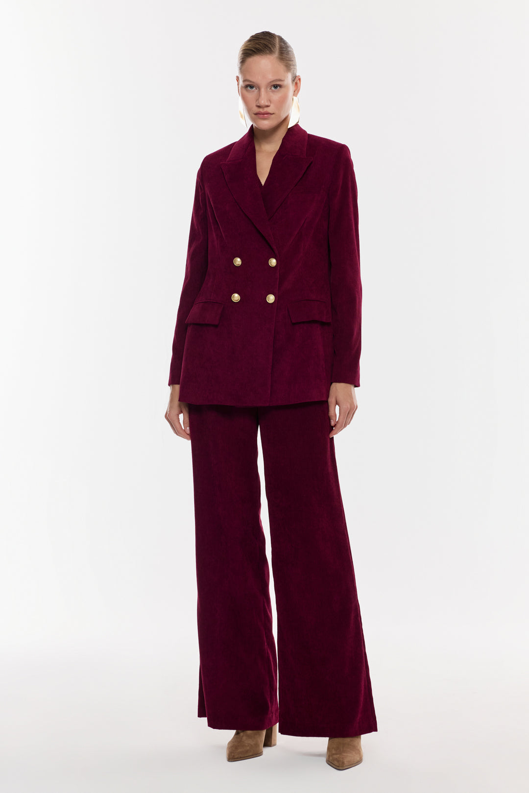 Çift Düğmeli Blazer Ceket