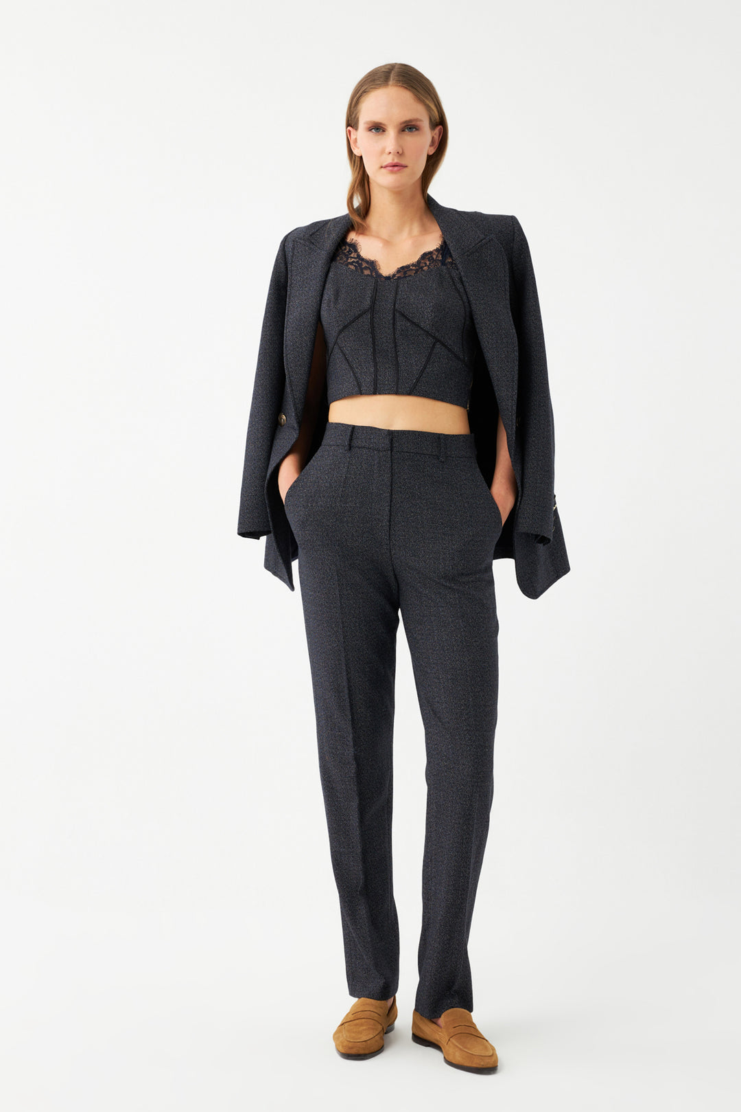 Düz Kesim Blazer Ceket