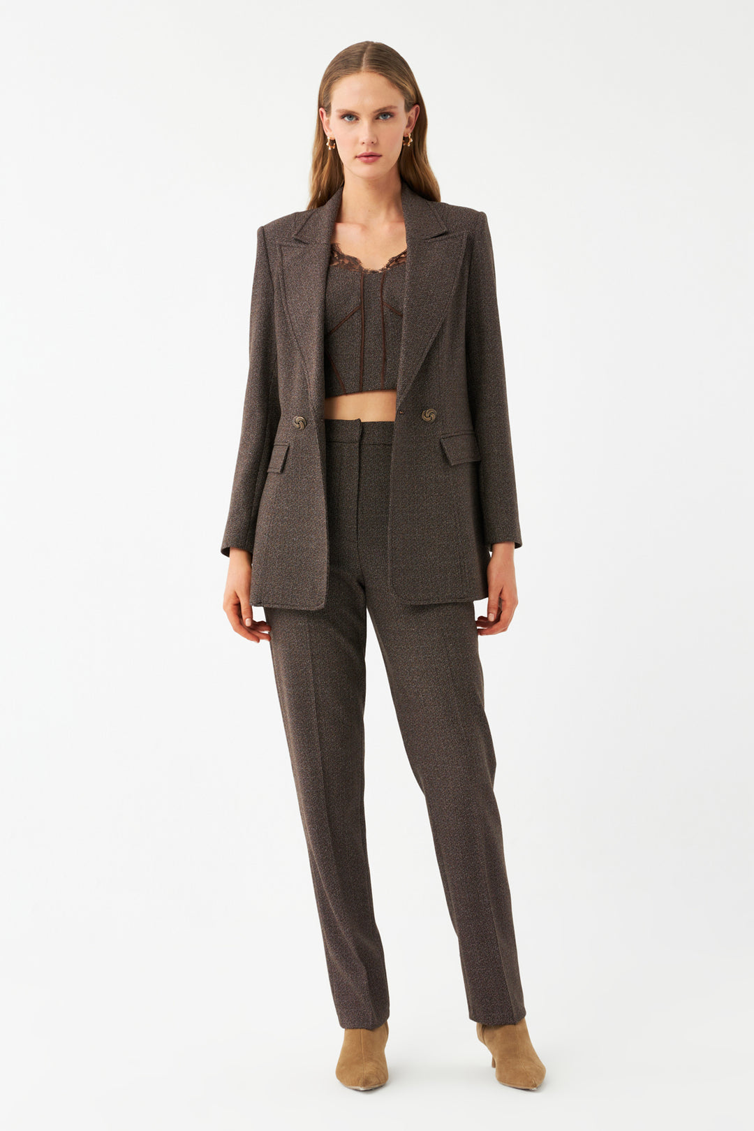 Düz Kesim Blazer Ceket