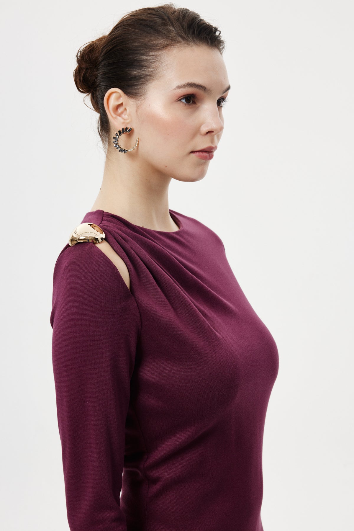 Staright-Fit Elbise BORDO