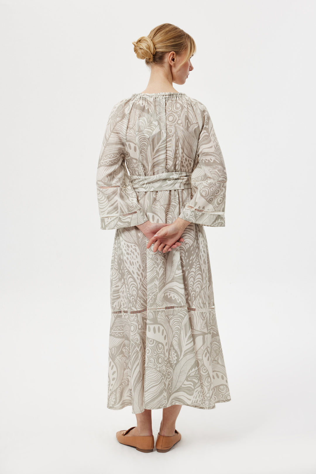 Bohemian Maxi Elbise YEŞİL