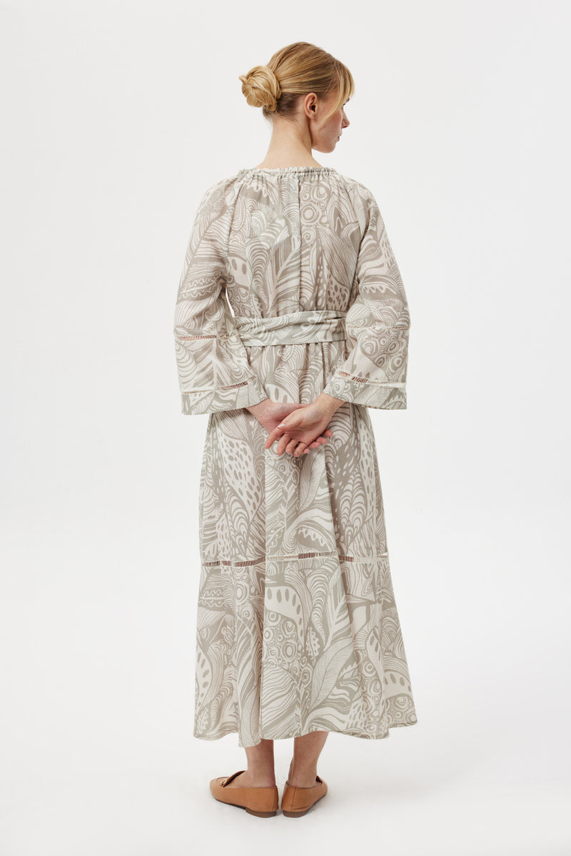 Bohemian Maxi Elbise YEŞİL