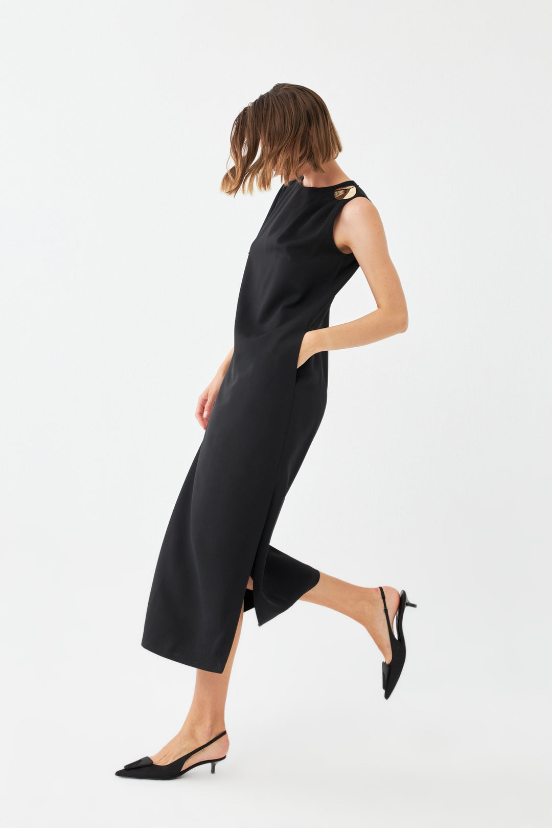 Tek Omuz Maxi Elbise