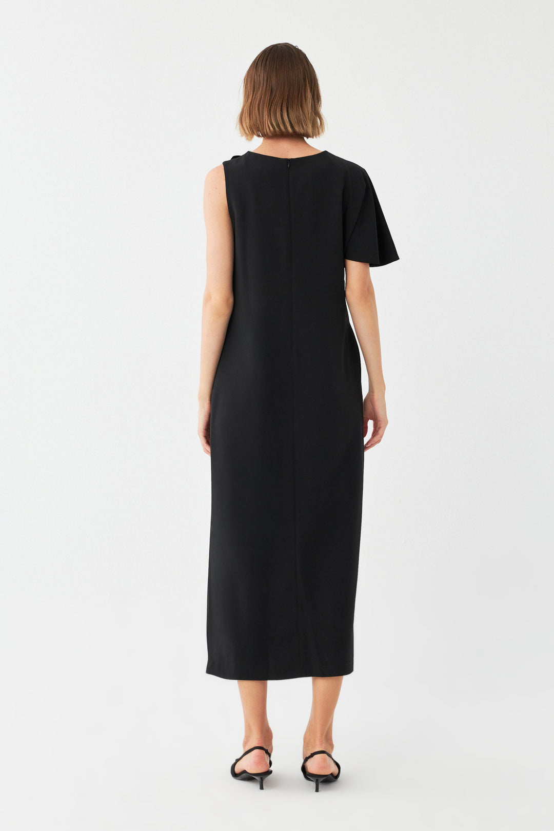 Tek Omuz Maxi Elbise