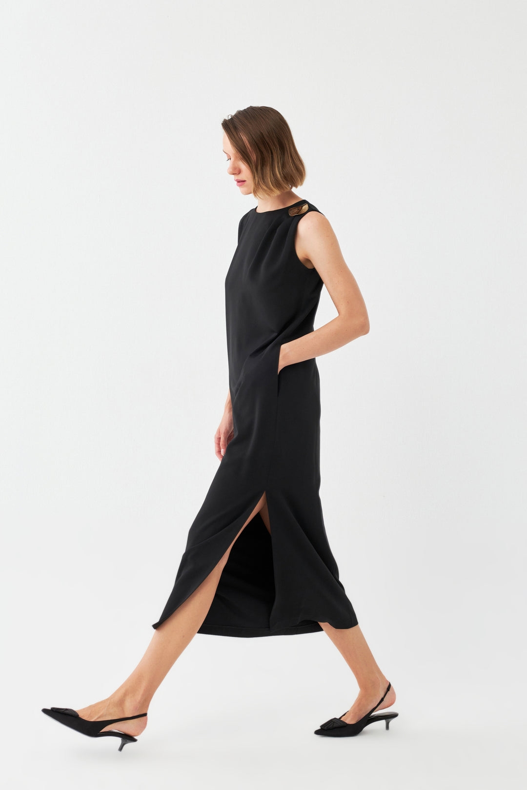 Tek Omuz Maxi Elbise