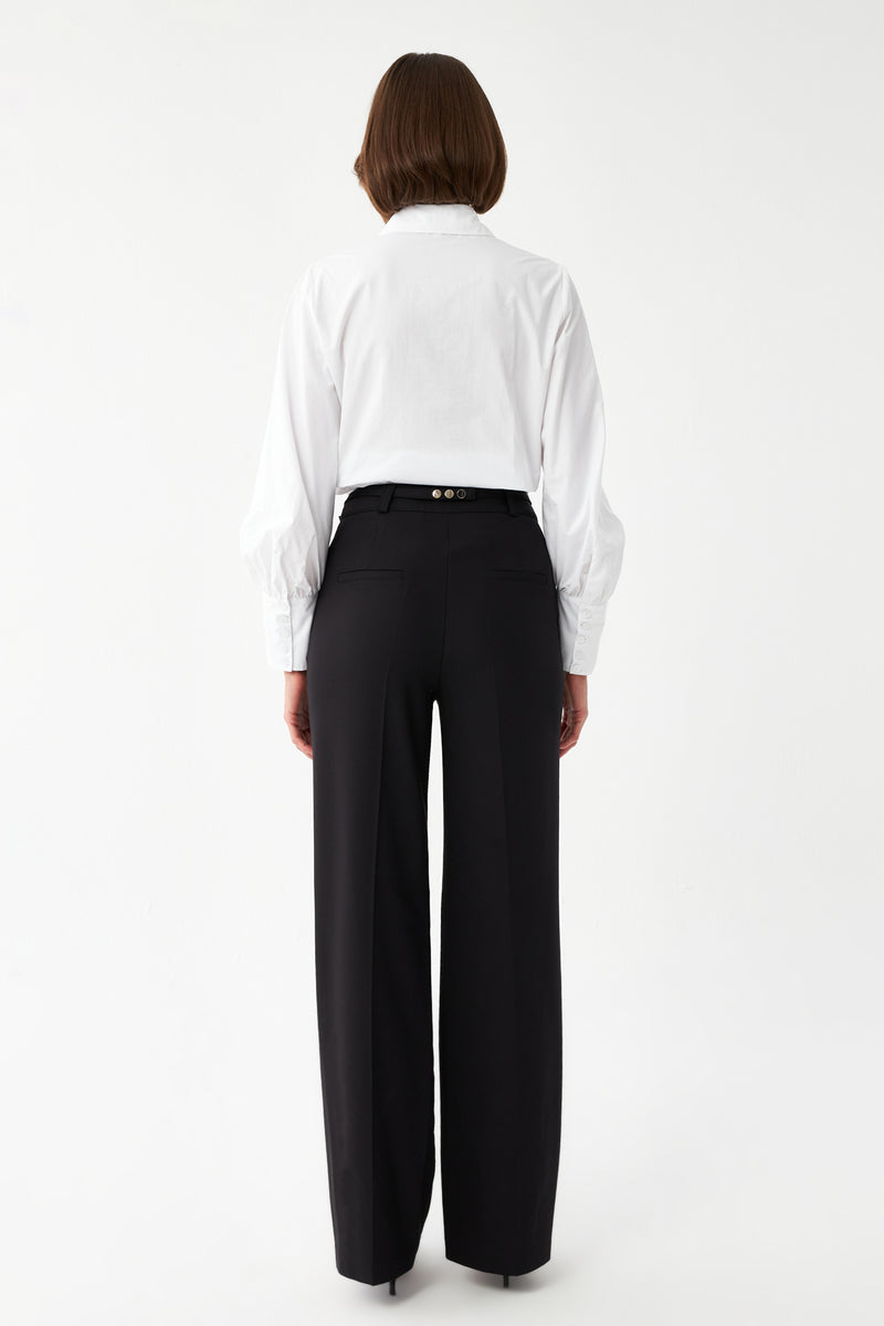 Yüksek Bel Geniş Paça Pantolon