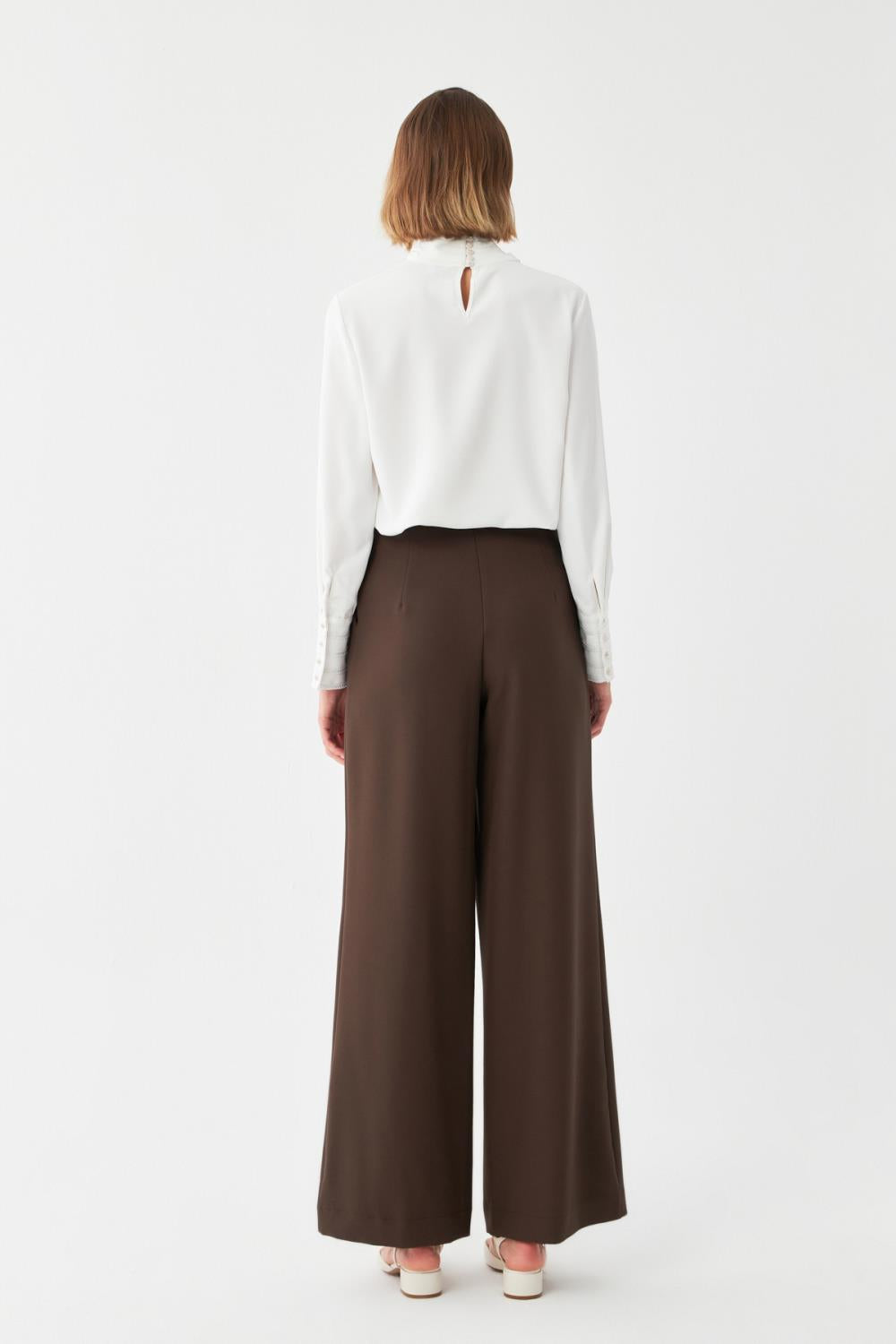 Yüksek Bel Palazzo Pantolon