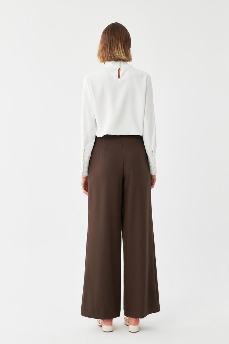 Yüksek Bel Palazzo Pantolon