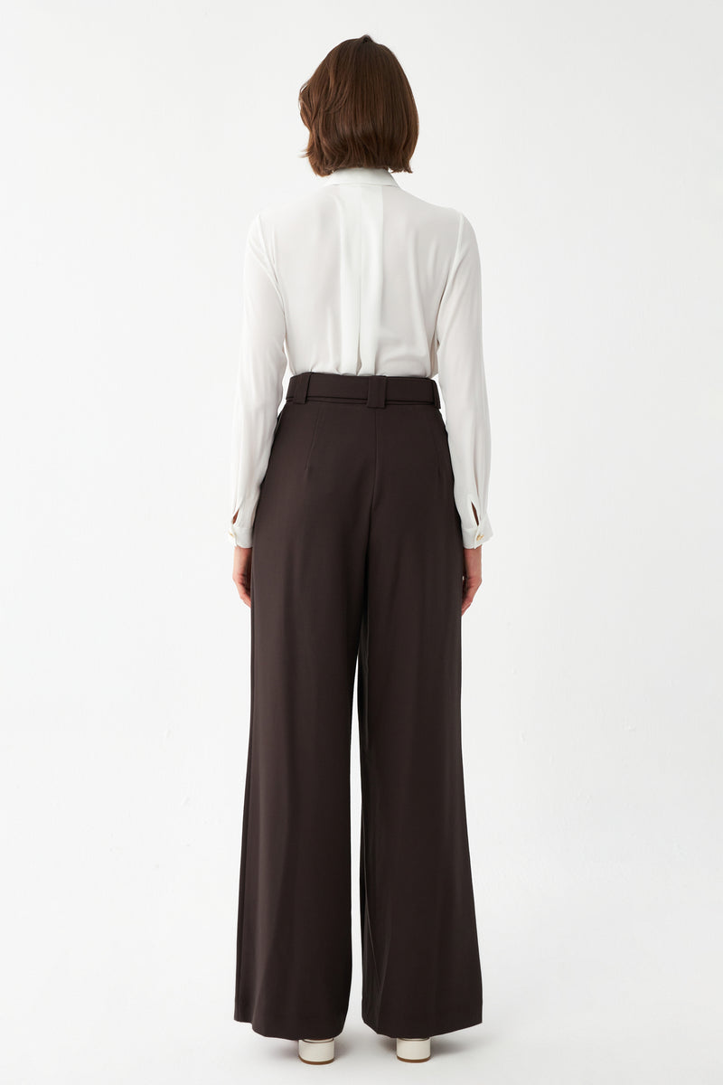 Yüksek Bel Palazzo Pantolon