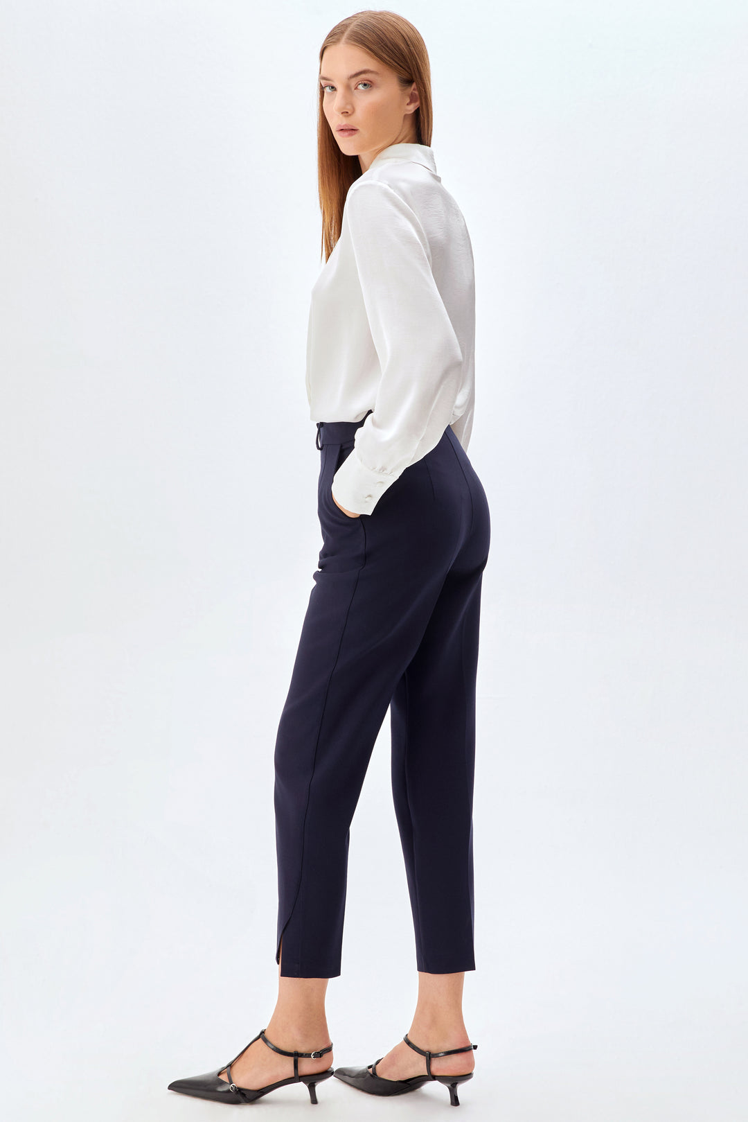 Lacivert Cigarette Pantolon LACİVERT
