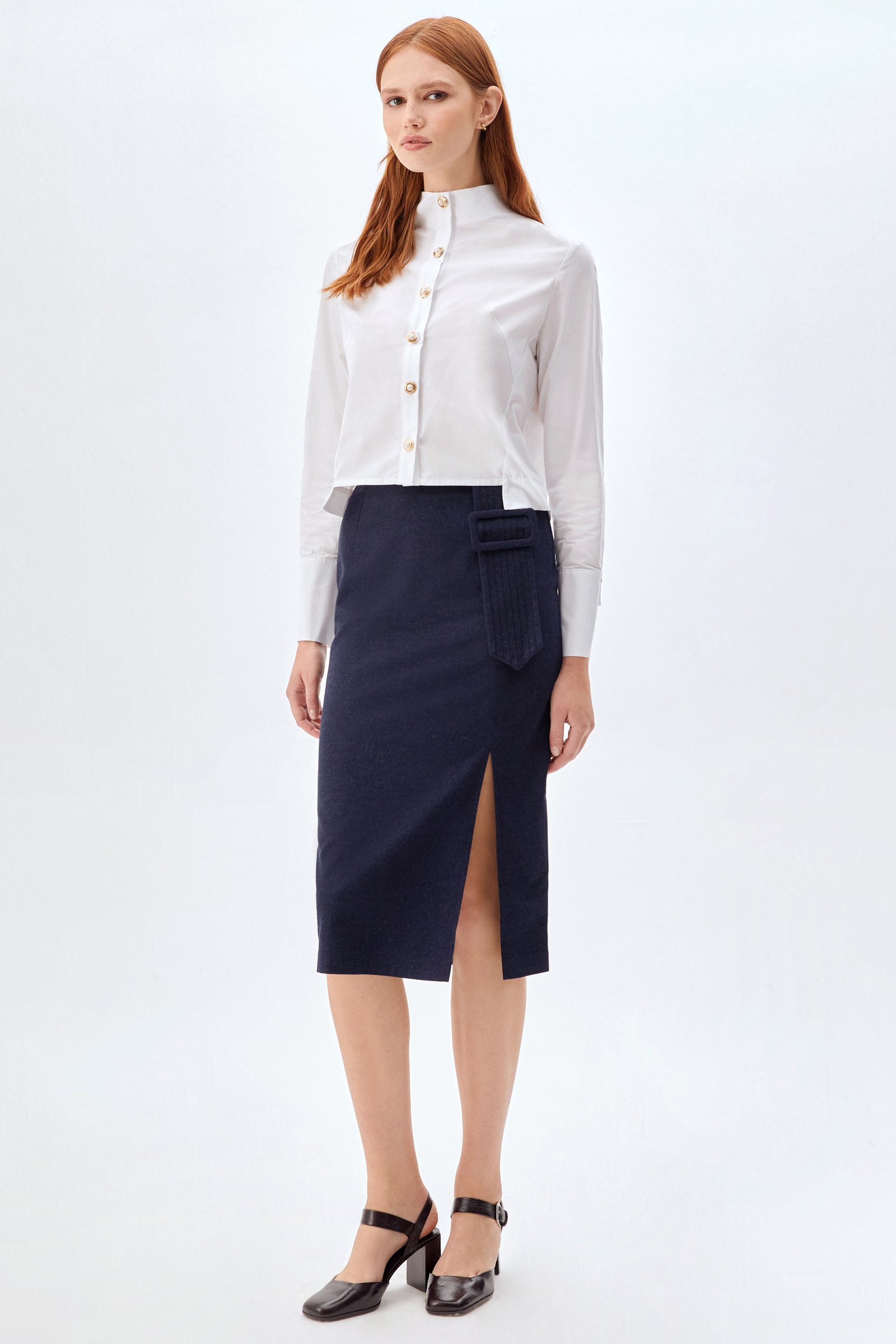 SLIM-FIT KALEM ETEK LACİVERT