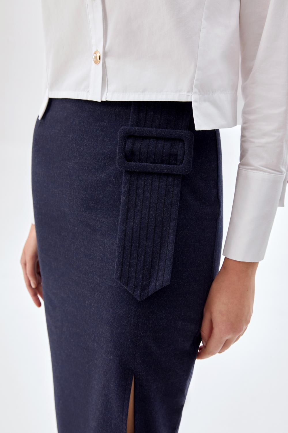 SLIM-FIT KALEM ETEK LACİVERT