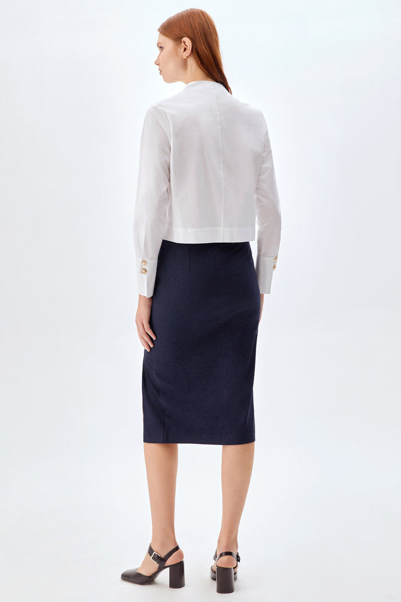 SLIM-FIT KALEM ETEK LACİVERT