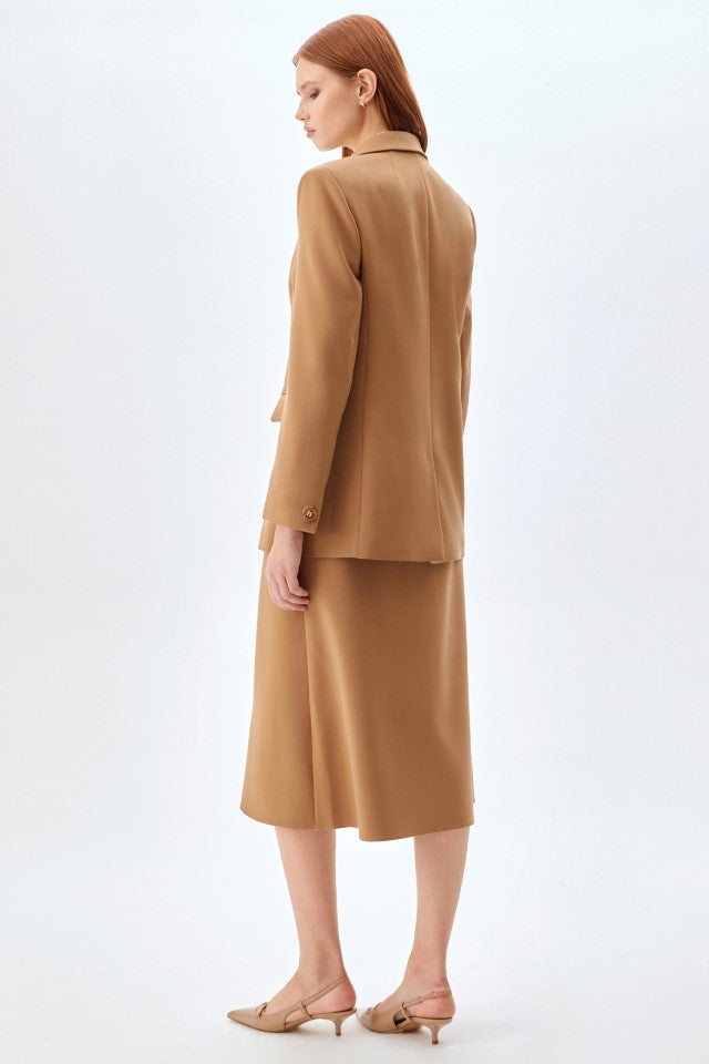 Oversize Ceket CAMEL