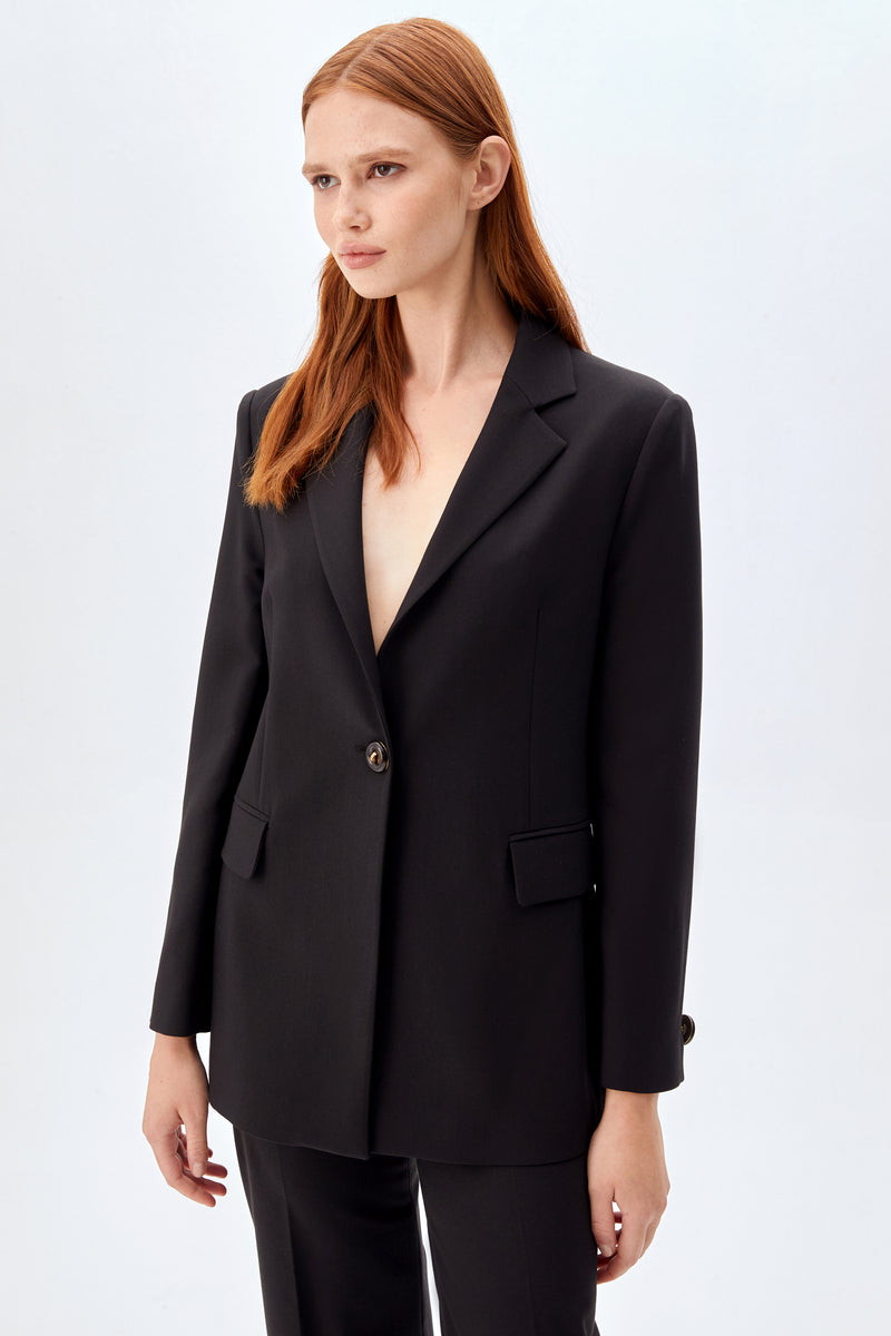 Oversize Ceket SİYAH